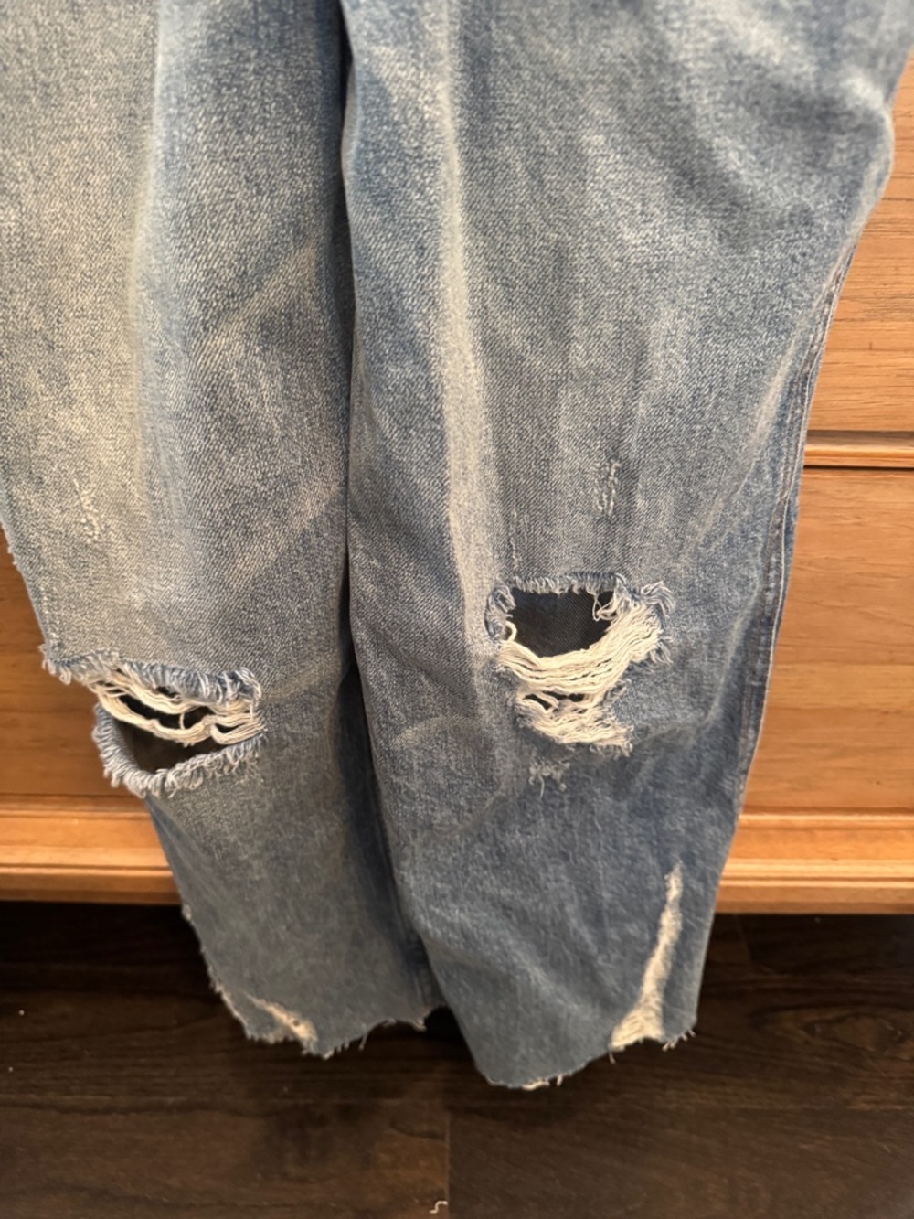 Free People blue denim overalls - Picture 4 of 4